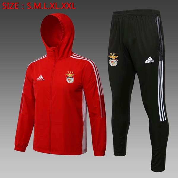 Rompevientos Benfica Conjunto Completo 2022 Rojo Negro